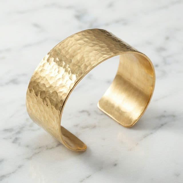 Gold Cuff Bangle