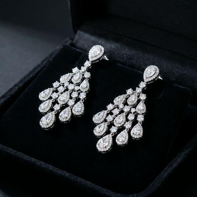Diamond Chandelier Earrings