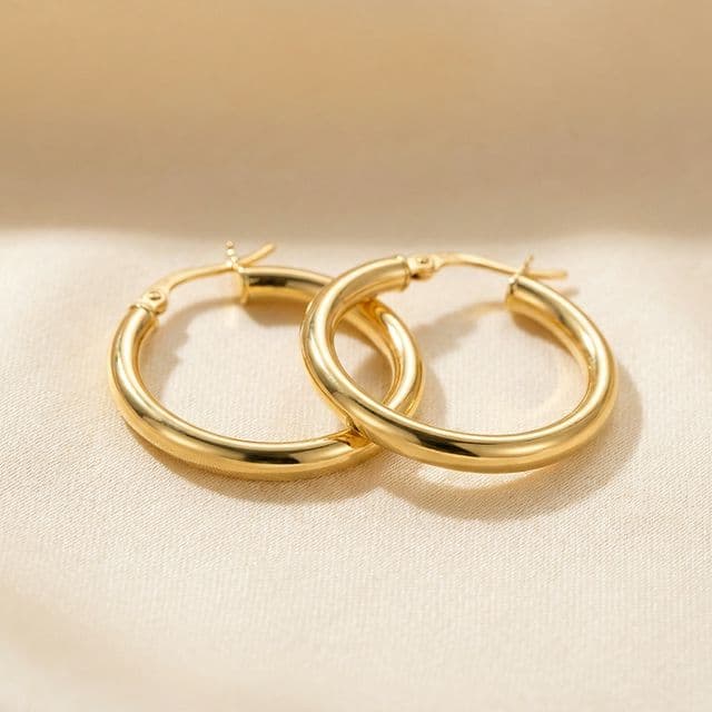 Gold Hoop Earrings