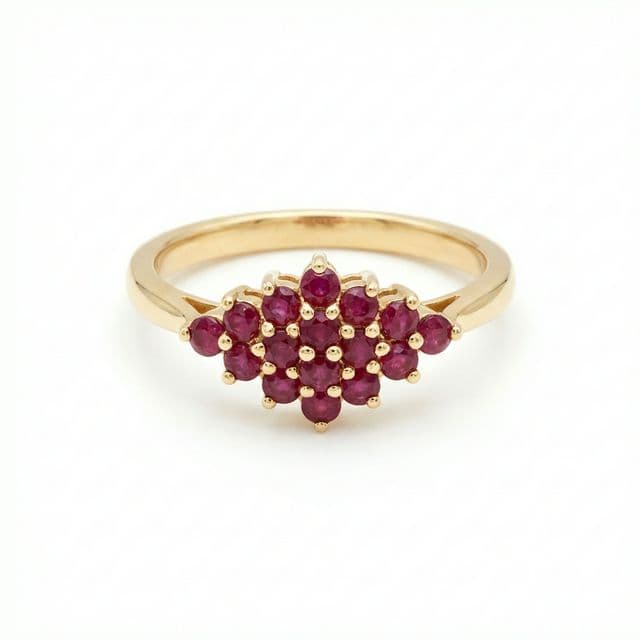 Ruby Cluster Ring